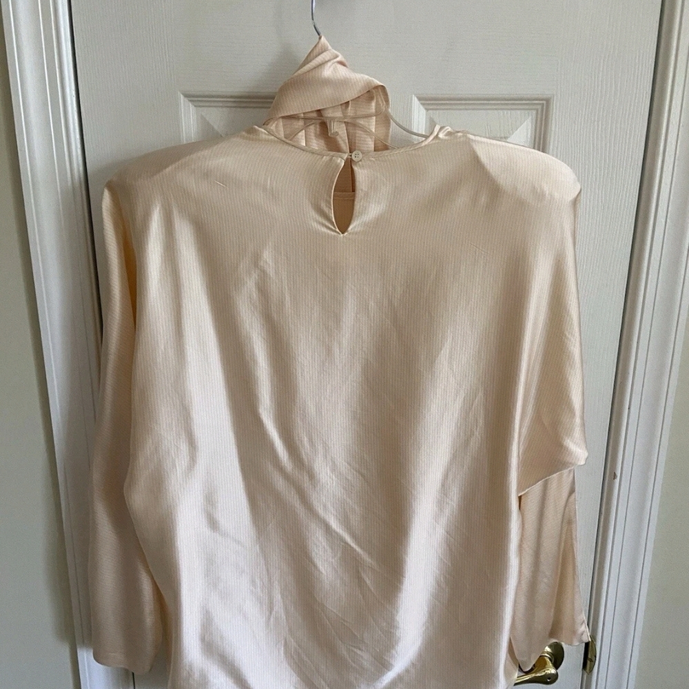 Linda Allard Ellen Tracy Silk Blouse Vintage Quiet Luxury Vintage 14 - Picture 5 of 13